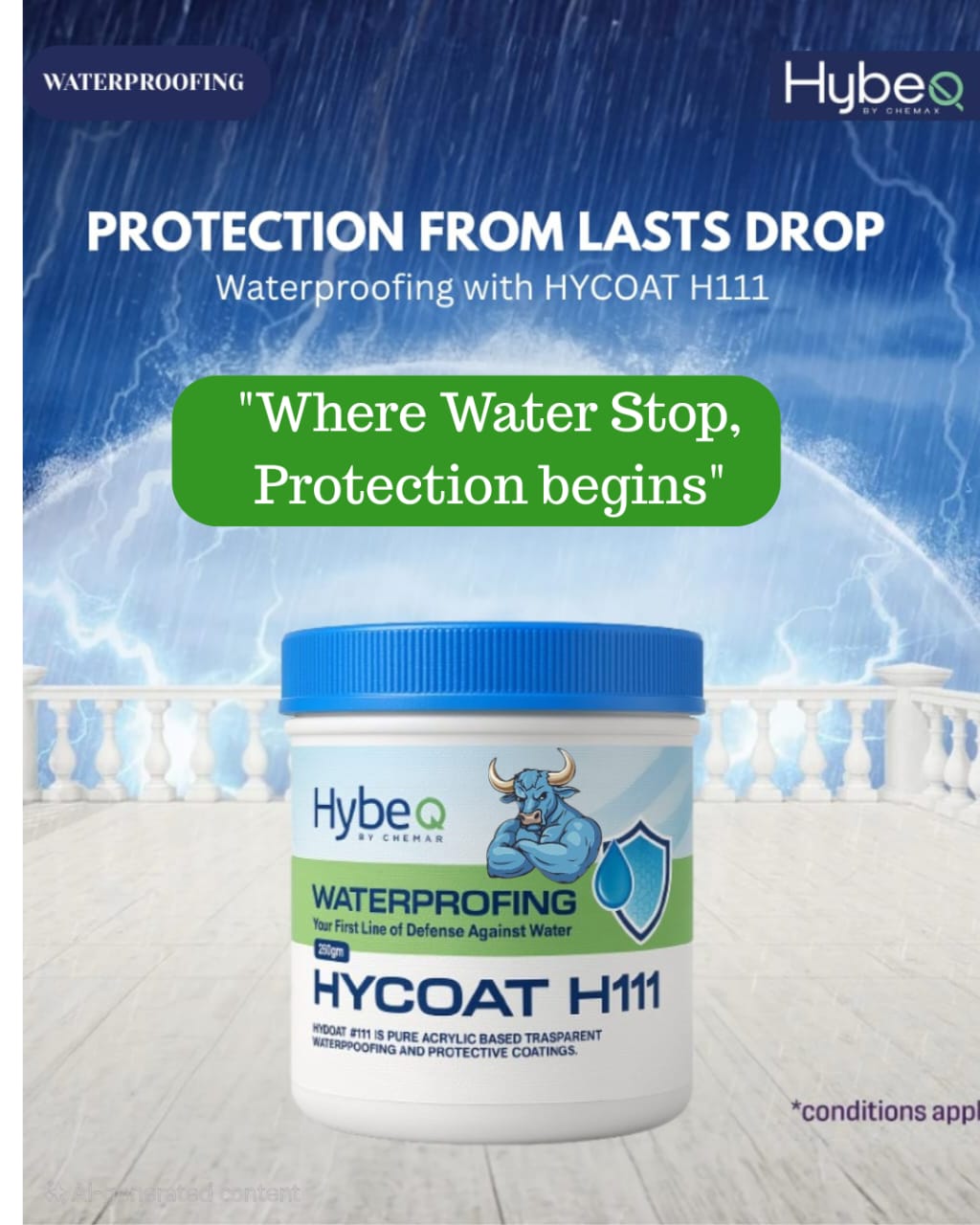 Waterproofing glue (HYBEQ HYCOAT H111 (900GMS)
